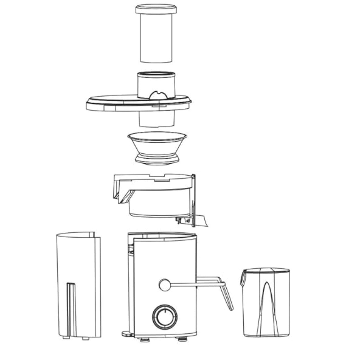 Borosil Primus Juicer 500 W Centrifugal Juicer