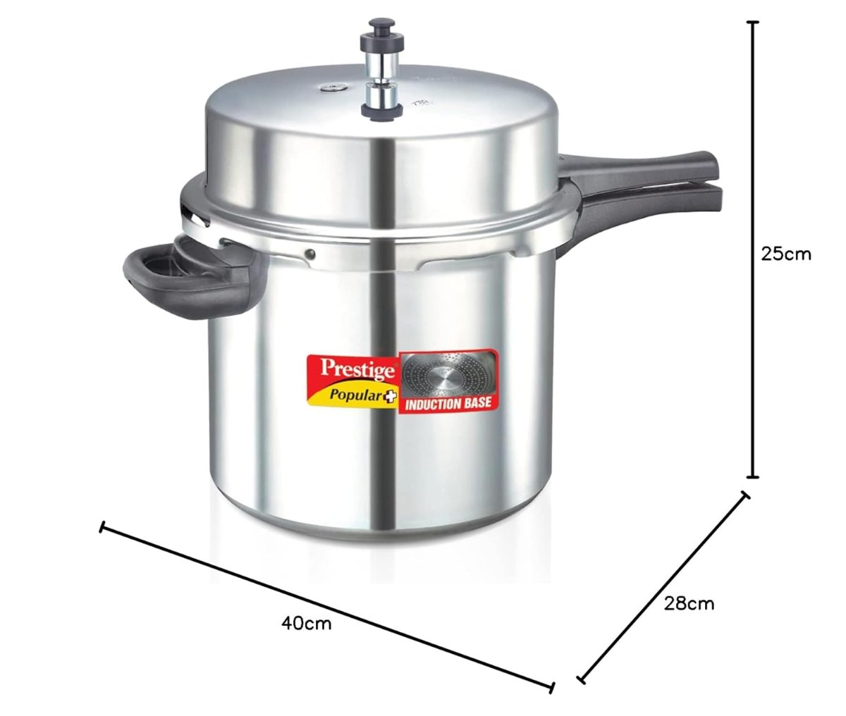 Prestige Popular Plus Virgin Aluminium Outer Lid 12 Liter Pressure Cooker - 10210