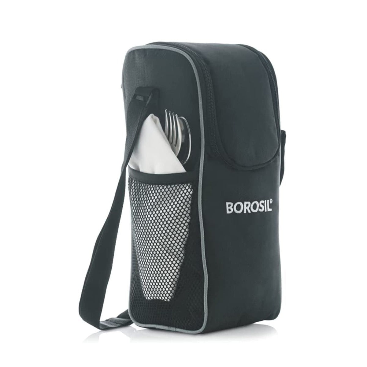 Borosil - Hot-N-Fresh Stainless Steel Insulated Lunch Box, Set of 4 (2pcs 350 ml + 2pcs 420 ml)