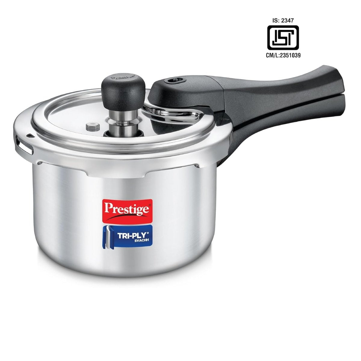 Prestige 1.5 Litre Svachh Triply, Spillage Control, Pressure Cooker - 20716