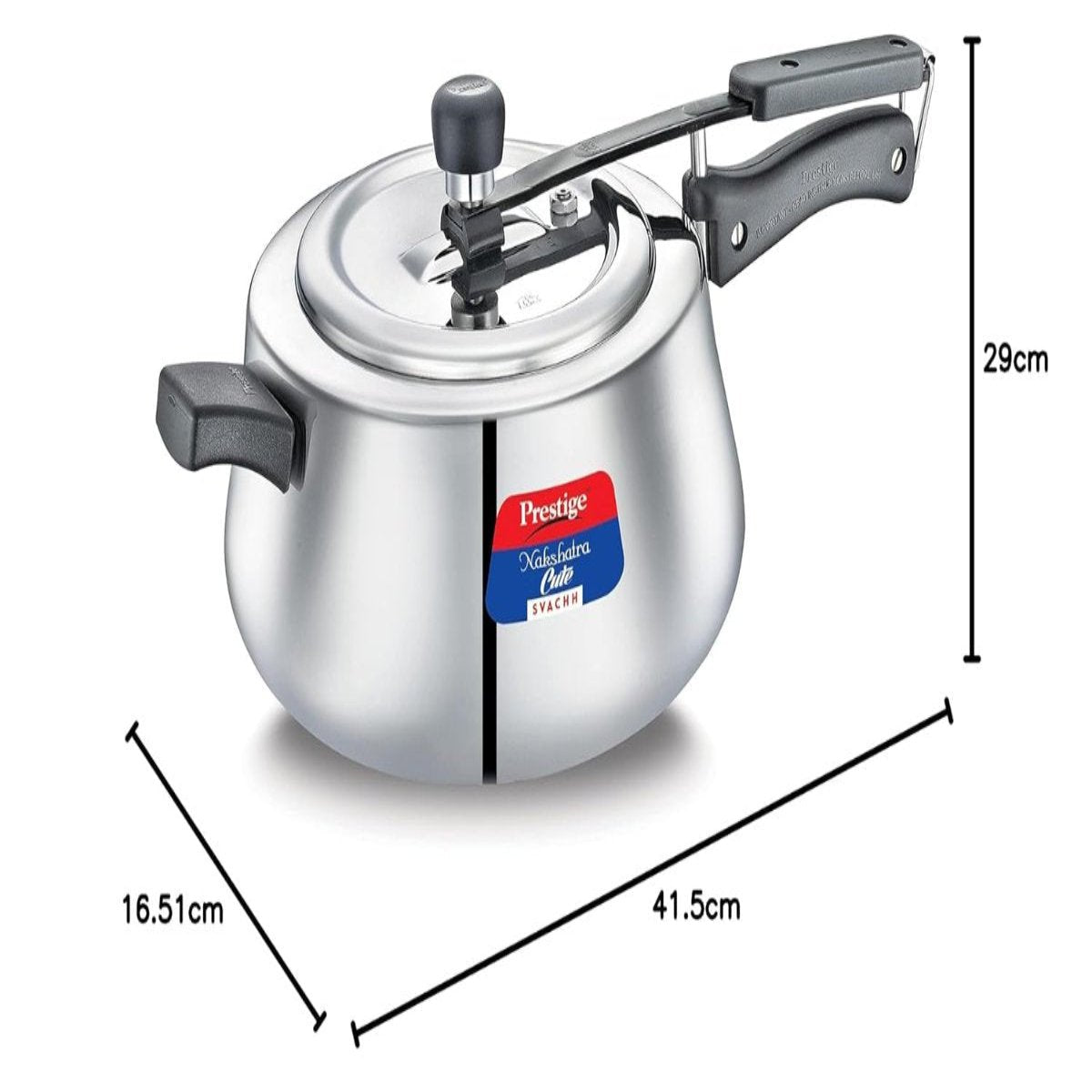 Prestige Nakshatra Cute Svachh Stainless Steel 5 Liter Pressure Cooker 20149