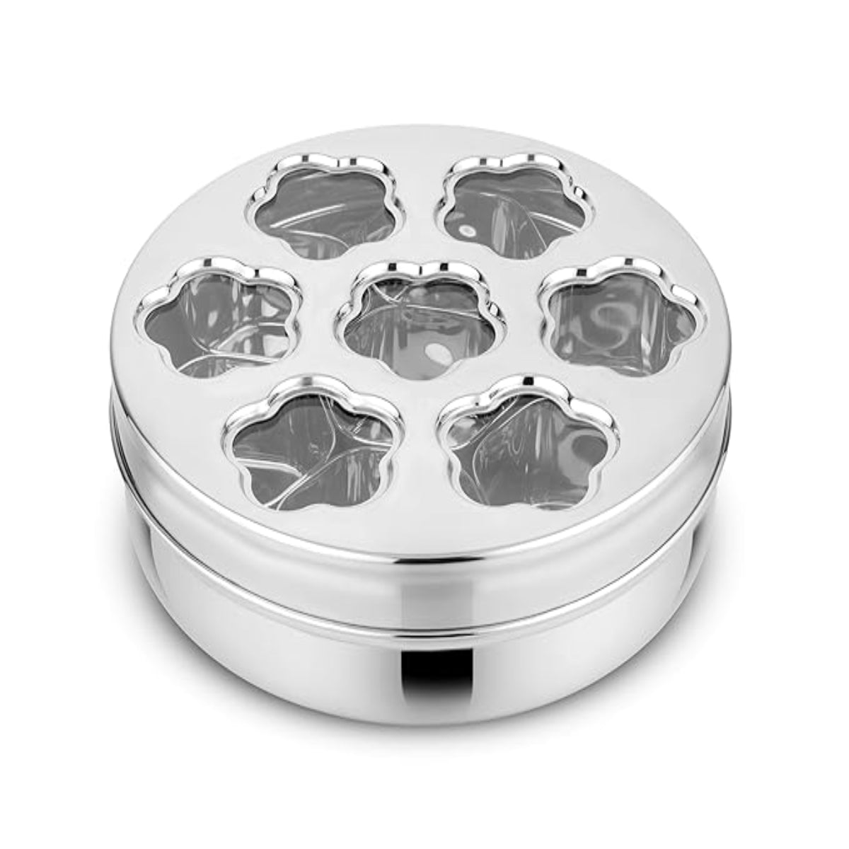 Prabha Stainless Steel Sunflower Spice Box