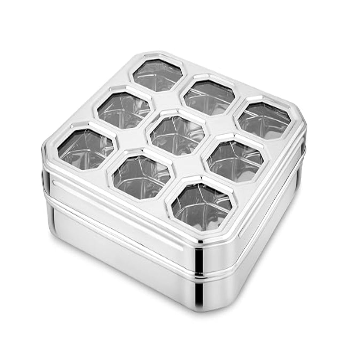 Prabha Stainless Steel Fusion Square Spice