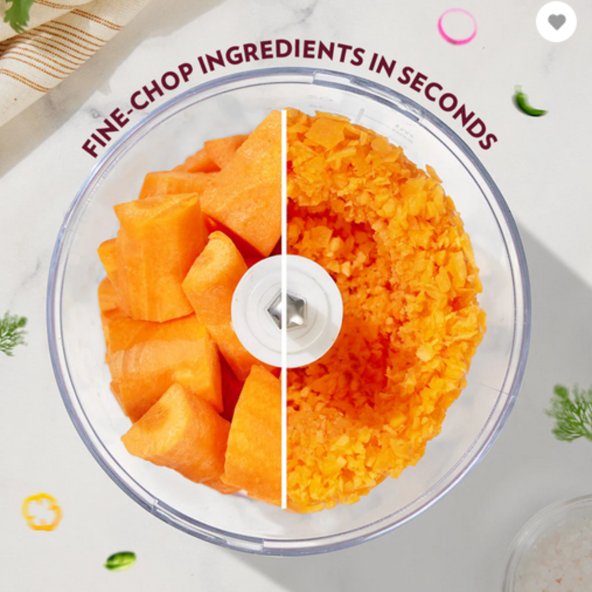 Borosil Chef Delite 260 Watts Electric Chopper - BCH26PBB41