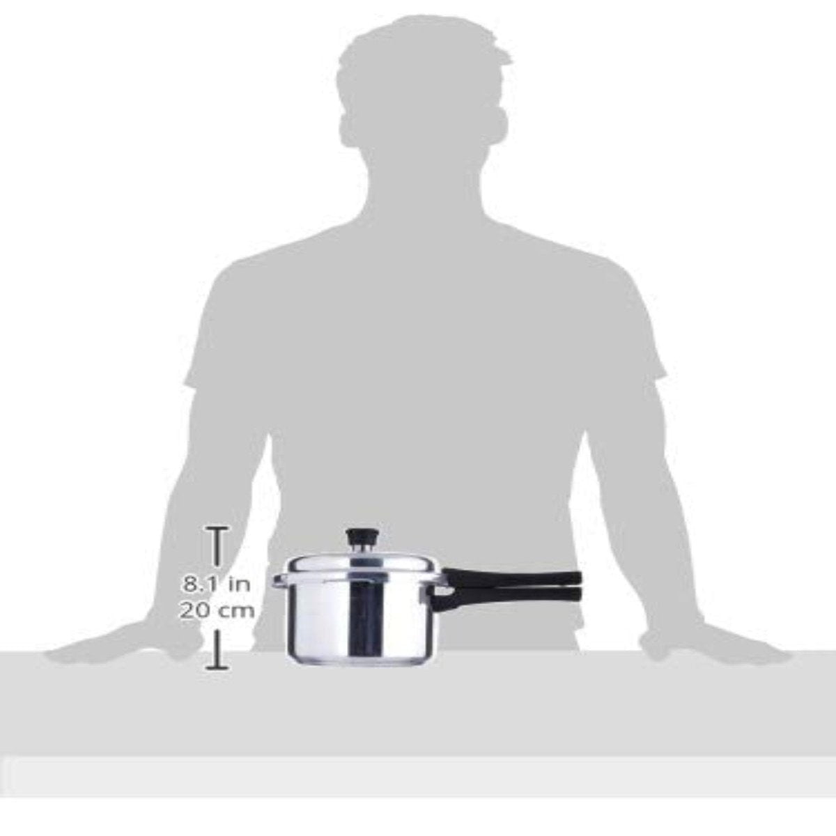 Prestige Popular Plus Virgin Aluminium 3 Liter Pressure Cooker - 10201