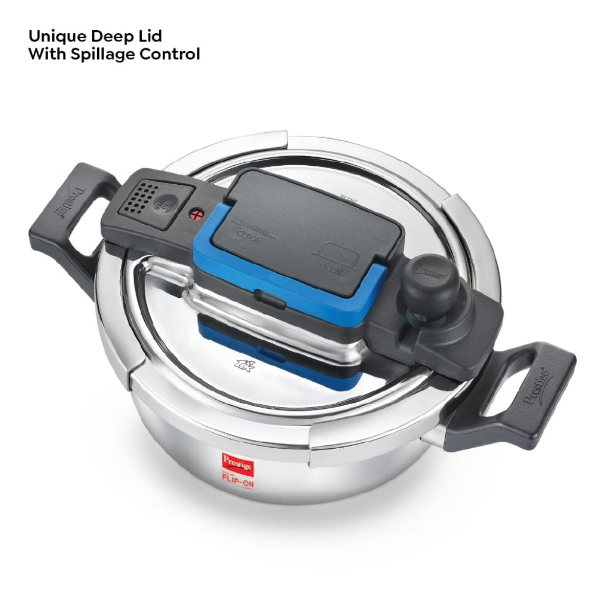 Prestige 3L Svachh FLIP-ON Stainless Steel Pressure Cooker with Glass Lid