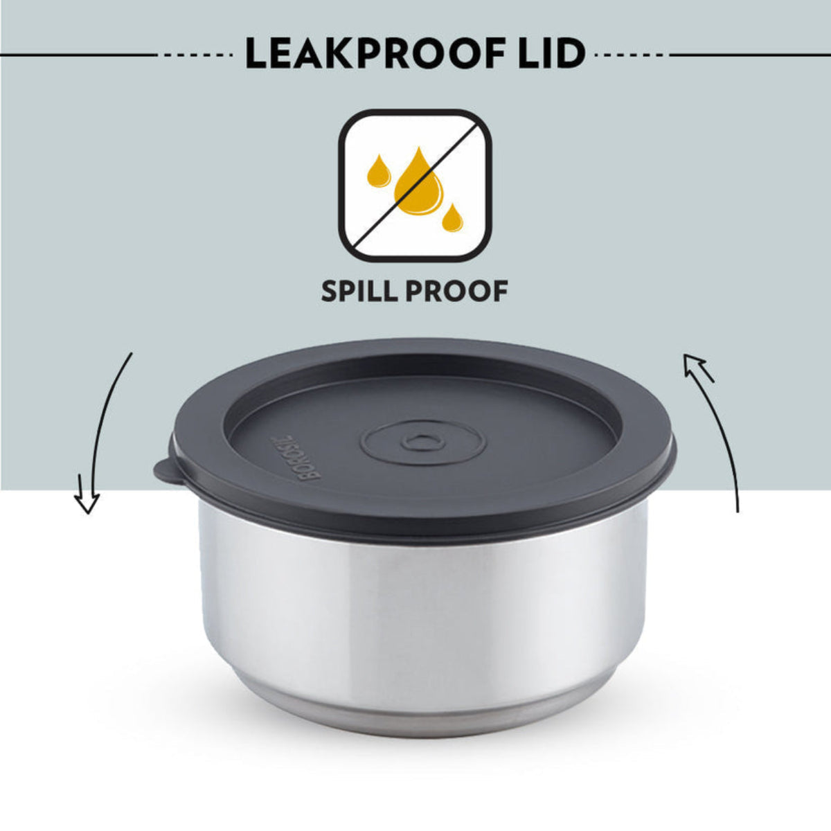 Borosil Carryfresh Lunchbox, Set of 2, Large, 180ml + 280ml