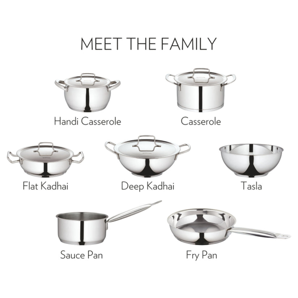 Borosil Cookfresh Triply Tasla 2.3L | 3.2 L