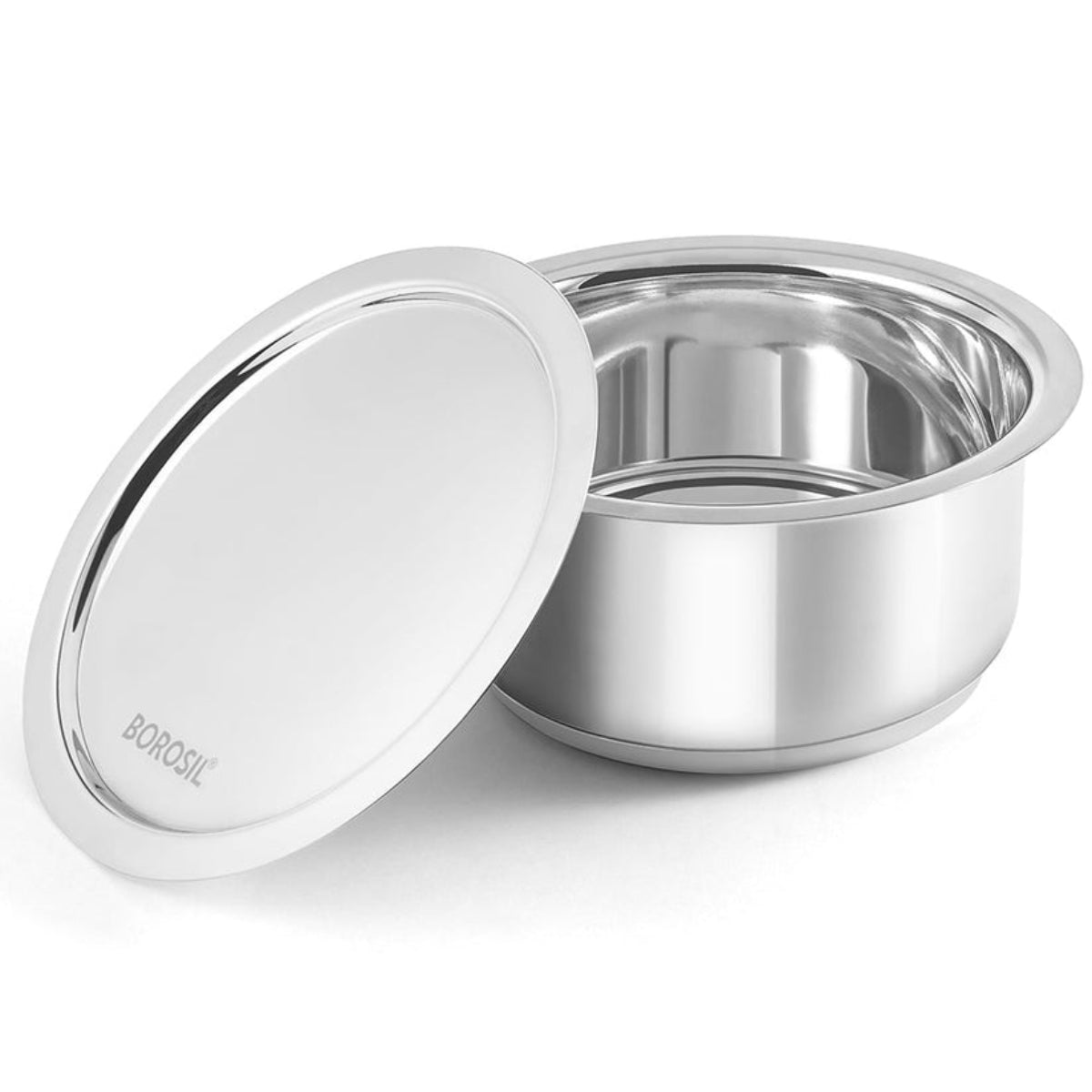 Borosil Cookfresh Impact Bonded Tri-Ply Bottom Tope With Lid | 1 L | 1.5 L  |  3.5 L