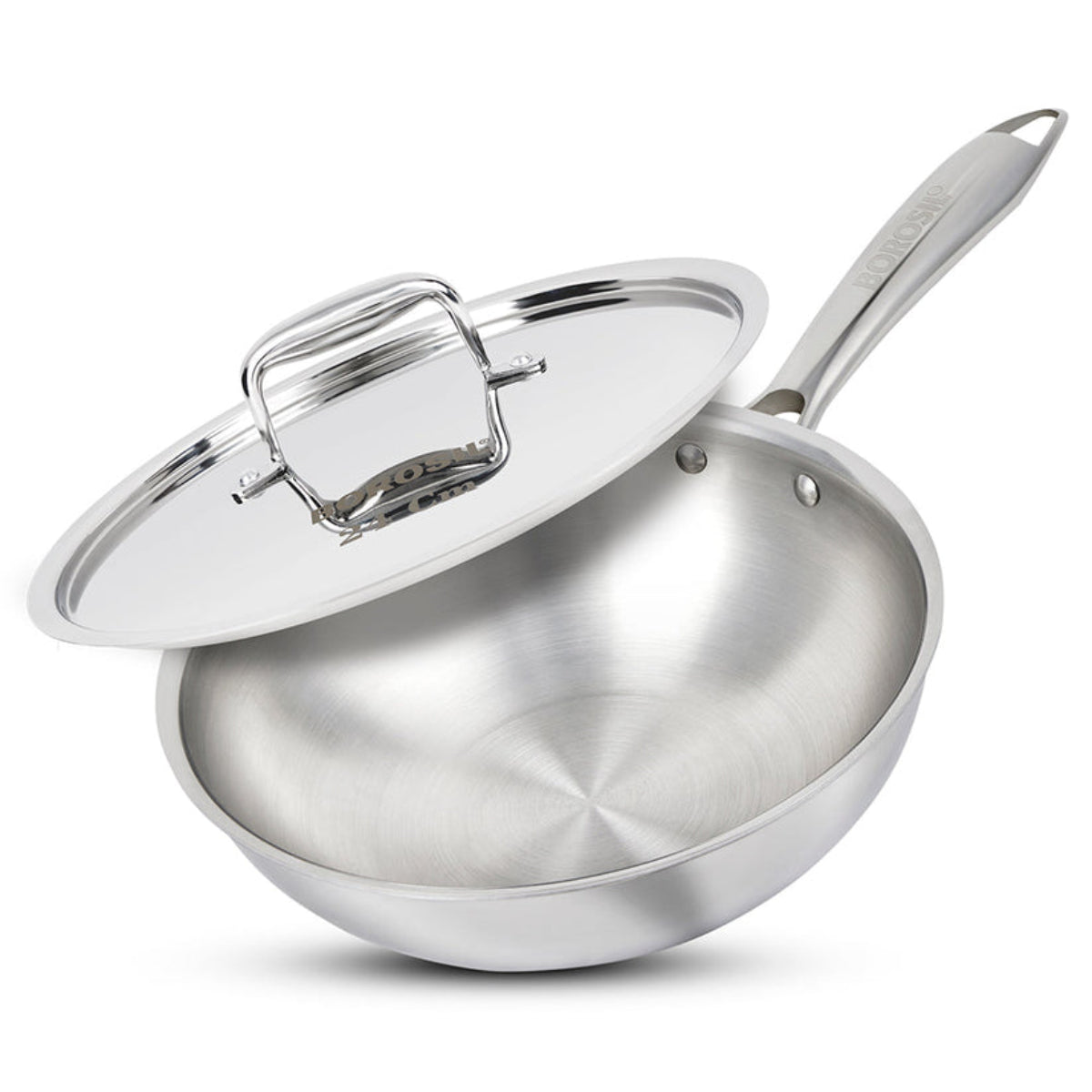 Borosil Cookfresh SS Tri-ply Wok with Lid 1.75 L | 2.25 L | 2.85 L  | 3.5 L