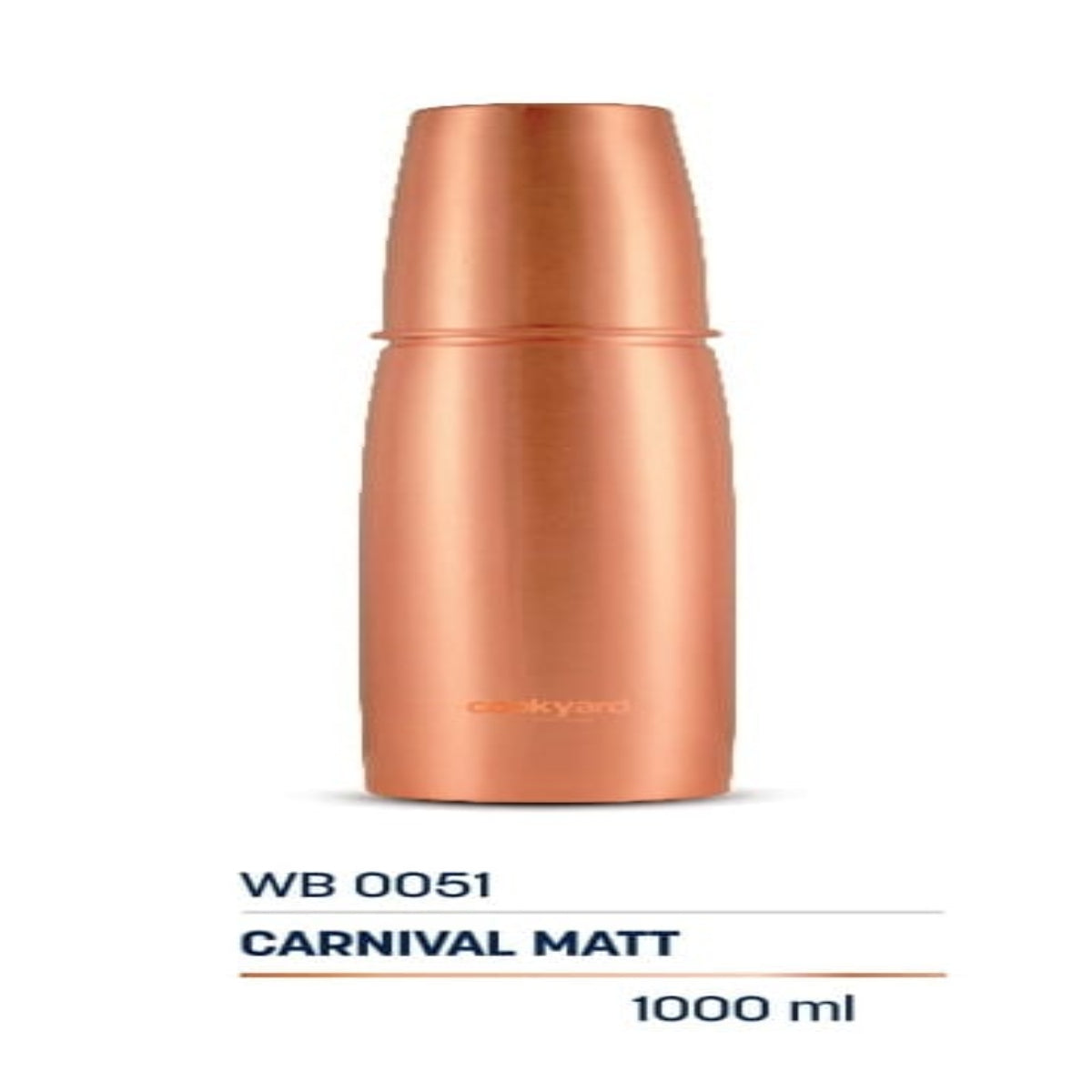 Cookyard Carnival matt Copper Water Bottle