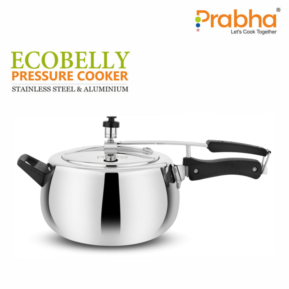 Prabha Ecobelly Aluminium Induction Based  Pressure Cooker