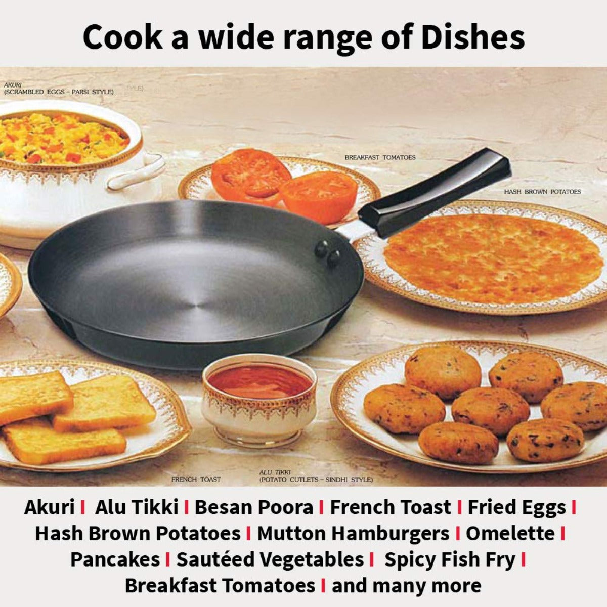 Futura Hard Anodised 24 cm Induction Friendly Frying Pan By Hawkins