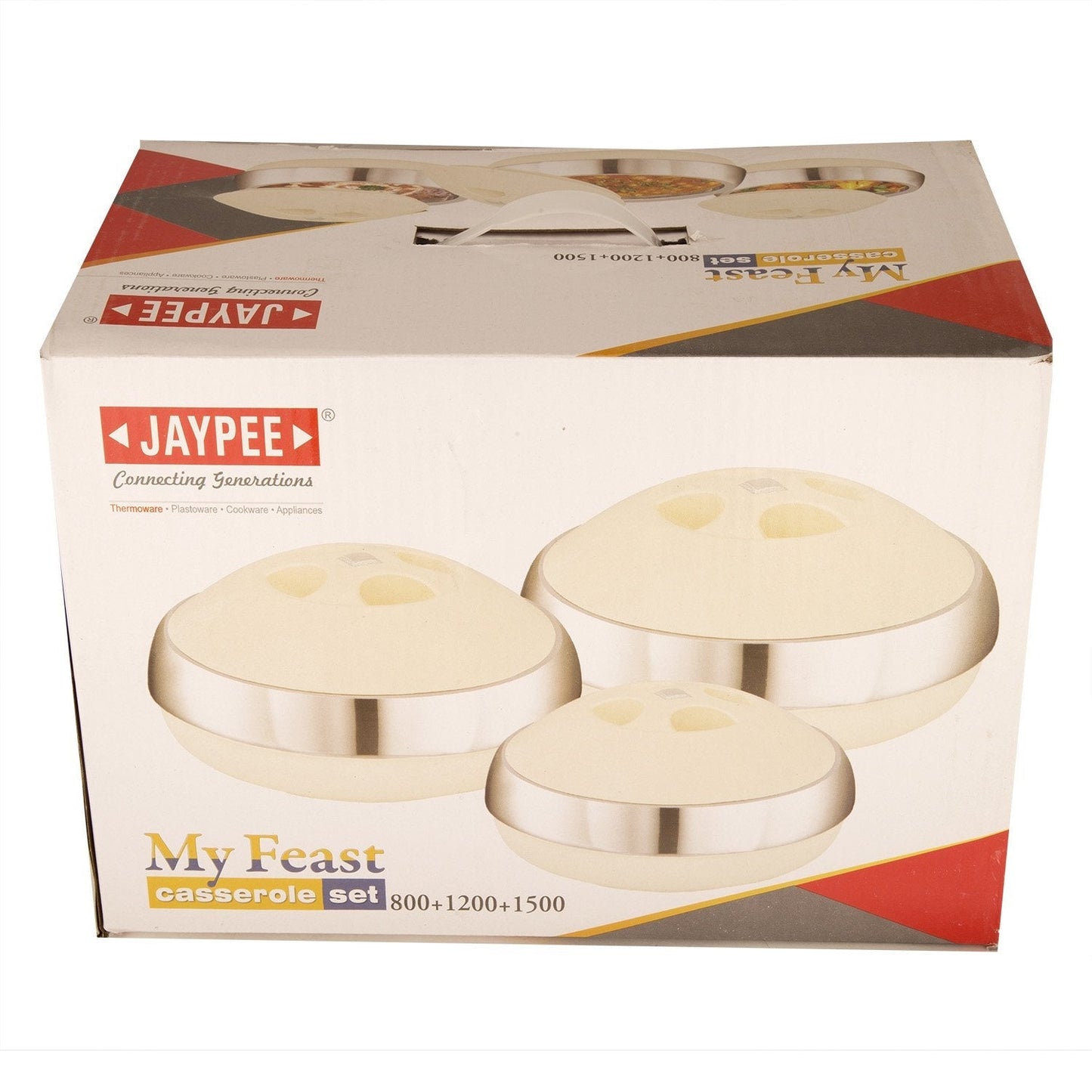 Jaypee My Feast Set of 3 Casserole Hot Pot Set 1500+1200+800 ml
