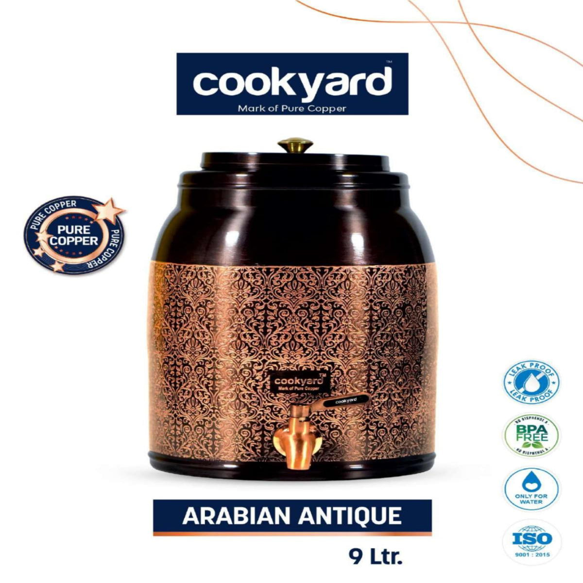 Cookyard Arabian Antique Copper Water Dispenser