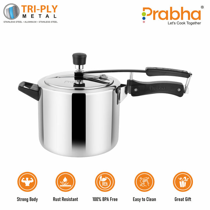 Prabha Stainless Steel Elegant Pressure Cooker