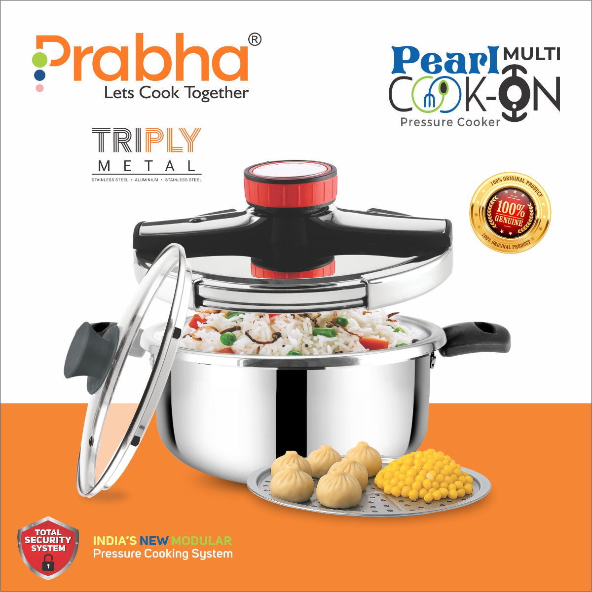 Prabha Triply Pearl Cook On Pressure Cooker