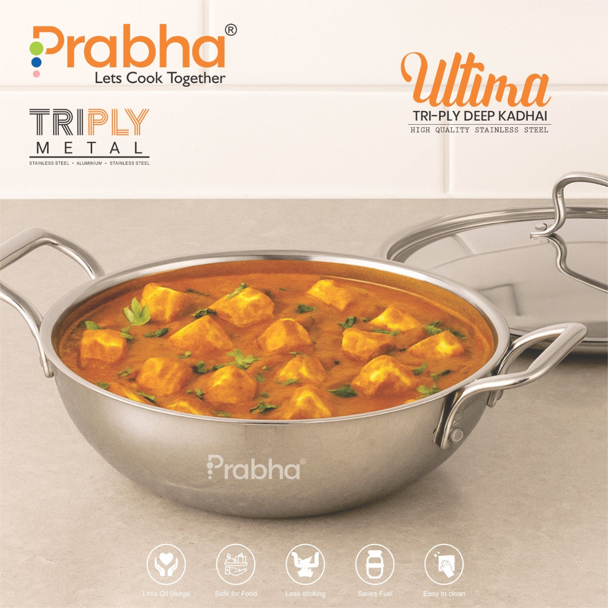 Prabha Ultima Triply Deep Kadhai