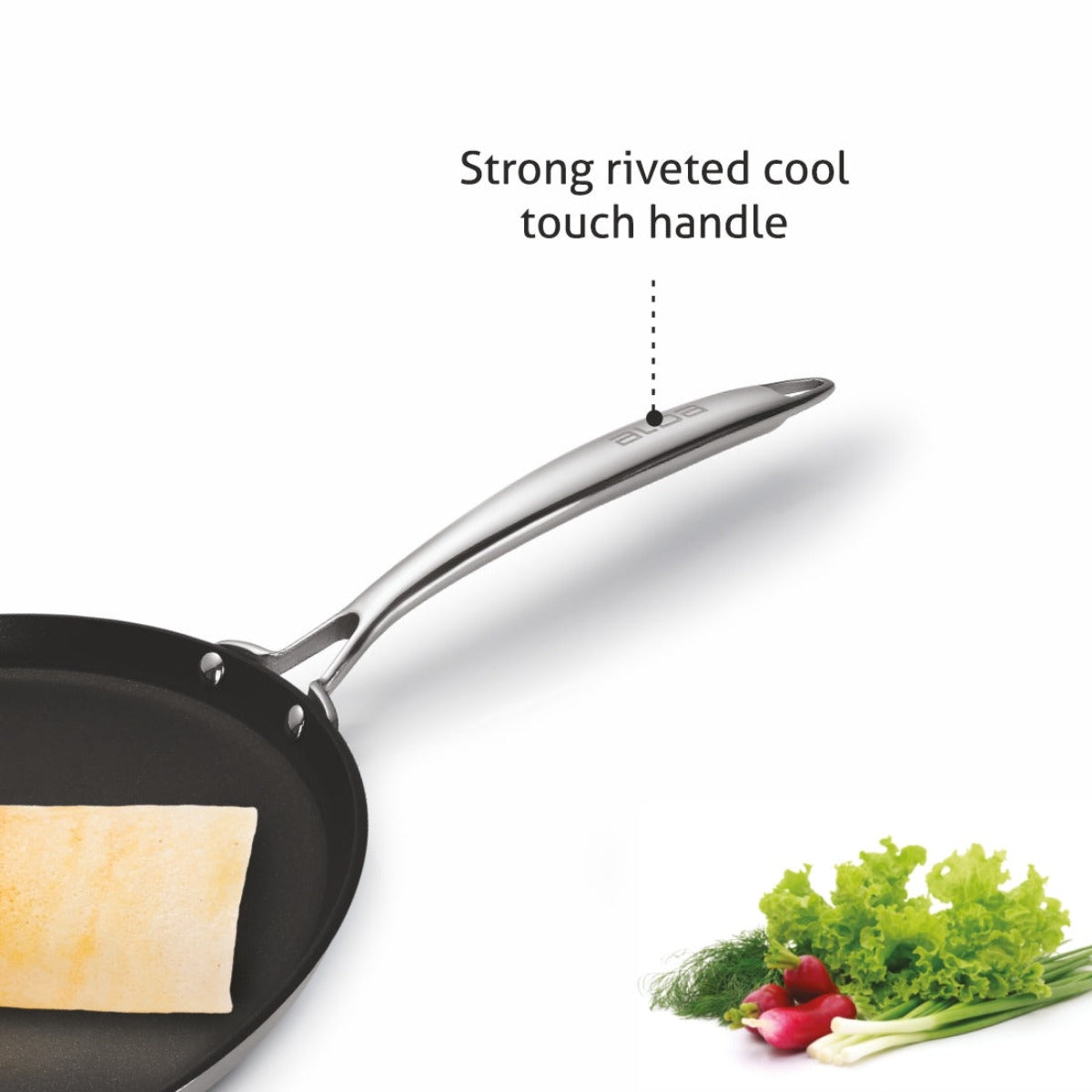 Alda Nero Professional Non Stick Crepe Pan
