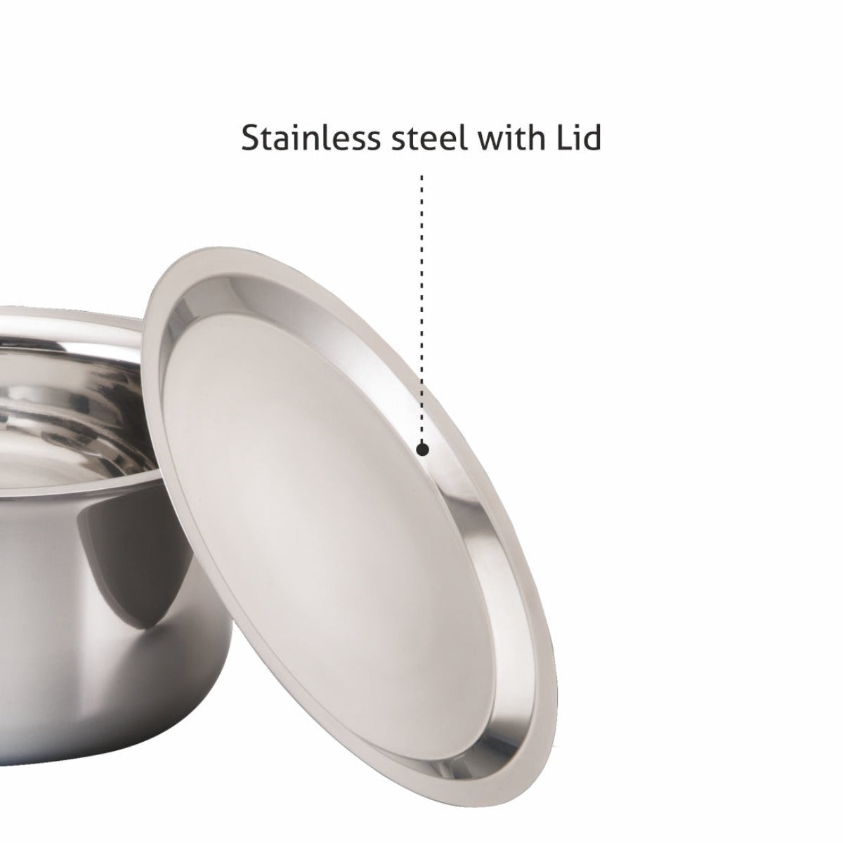 Alda Primero Tri-ply Stainless Steel Patila with Lid