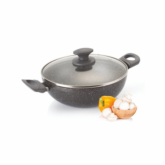 Alda Marbello Non Stick Deep Wok With Lid